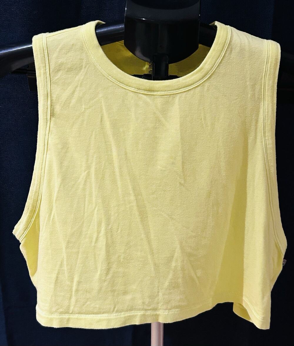 Skims Neon Yellow Crop Tank Women's size S